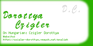 dorottya czigler business card